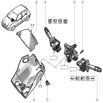 7701045667 MAIS SILECEK KUMANDA KOLU CLIO II BBQ