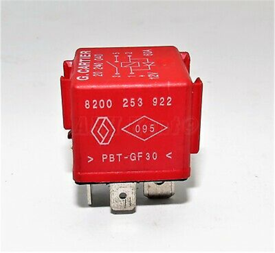 8200253922-1 ORJINAL RÖLE 60 AMP (4543A) MEGANE I-II-III-CLIO II-ESPACE-VELSATIS-LAGUNA II-KANGOO-ESPACE IV -TRAFIC